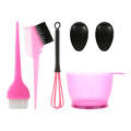 Professional 5Pcs/set Plastic Dye Hair Styling Accessories Hairdressing Bowl Brushes Earmuffs Dye Mixer Comb Coloring Tool