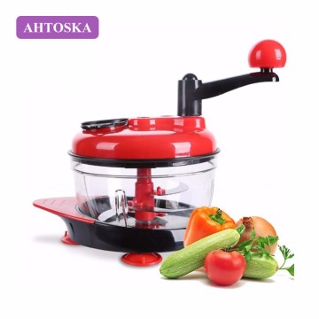 AHTOSKA Multi-function Manual Food Processor Household Meat Grinder Vegetable Chopper Egg Blender Foods Shredder Machin