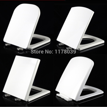 UF/PP Materials Board buffer Square shape toilet seats lid,Square TYPE Slow-Close Universal toilet seat cover Accessories,J18029