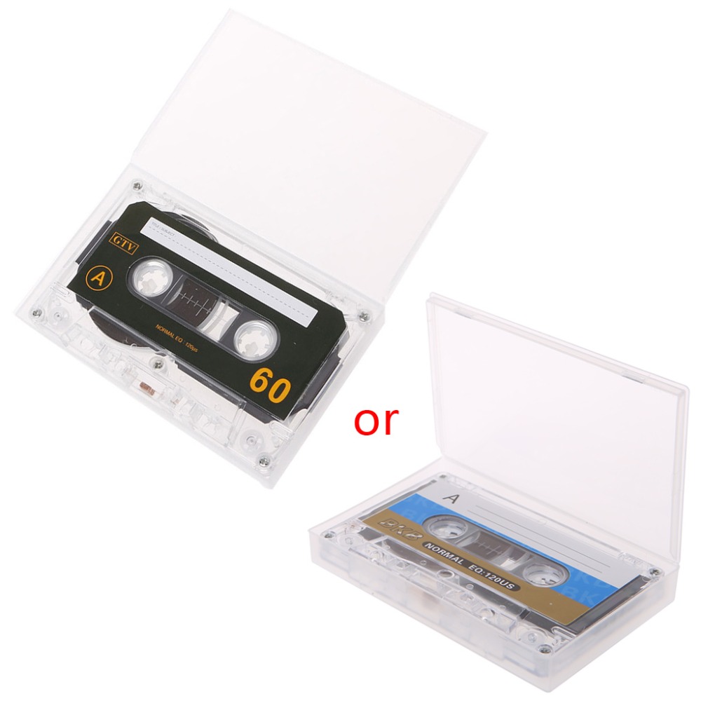 OOTDTY Standard Cassette Blank Tape Empty 60 Minutes Audio Recording For Speech Music Player