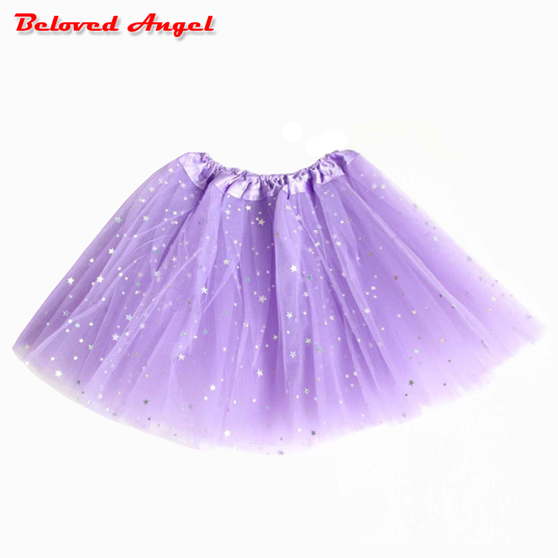 2019 Children's Clothing Girls Tutu Skirts Baby Fashion Pettiskirt Star Print Mesh Princess Girls Ballet Dancing Party Skirt