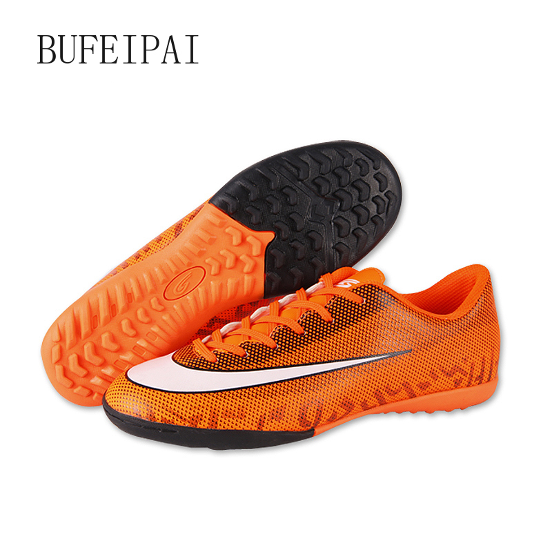 BUFEIPAI professional men's turf soccer shoes non-slip shoes children Superfly futsal shoes sneakers chaussure de foot