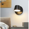 Led indoor wall lamps 5W bedroom bedside stair wall light fixture black white 350-degree rotatable nordic modern wall sconce