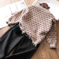 Autumn Winter girls Pullover Sweater Kids flowers Knitting Sweater Children cardigan girl Tops Outfit Clothing 10 12 14 years