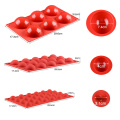 SILIKOLOVE 3PCS/LOT Semi Sphere Silicone Mold Semicircle Baking Molds for Chocolate Cake Dome Mousse Jelly Mould 3 size