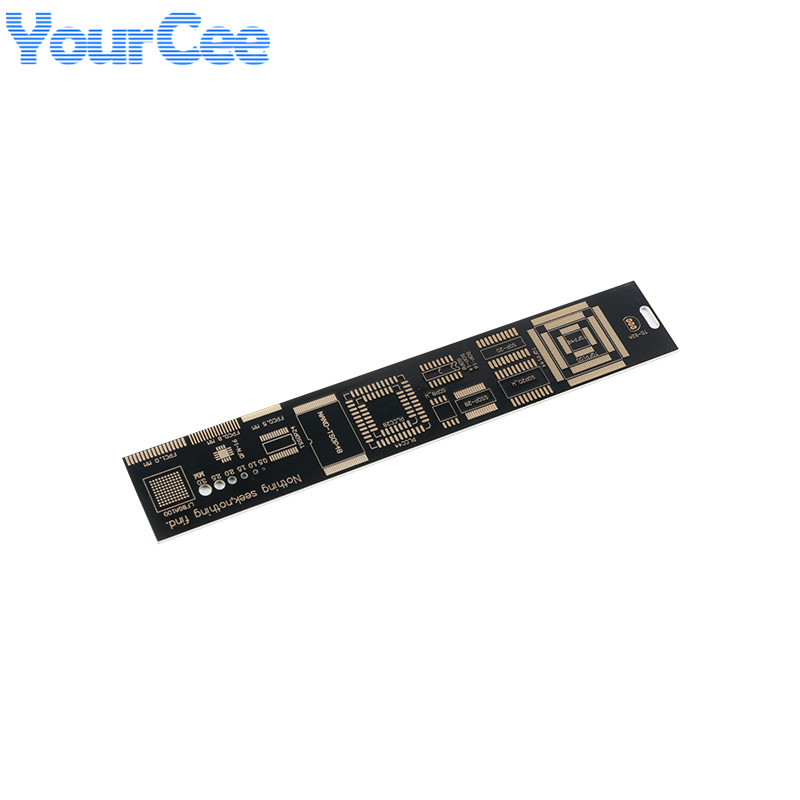 Immersion Gold Metal Straight Ruler Tool Multifunctional PCB Ruler Precision Measuring Package Electronic Stocks for Engineering
