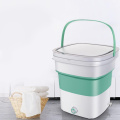 1.8kg Portable Folding Mini Washing Machine Ultrasonic Turbine Washer for Small Clothes, 15 Minutes Quick Cleaning, EU Plug