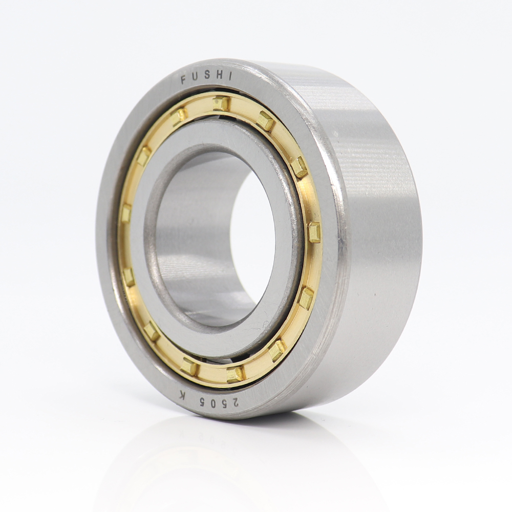 NJ2205EM 25*52*18 mm Cylindrical Roller Bearings Single Row Machined Brass Cage NJ2205 2505K For Motorcycles IJ Planet 5 Sport