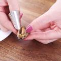 Stainless Steel Finger Protector Fruit Beans Garlic Peeler Vegetable Nuts Peeling Finger Guard Kitchen Cutting Tools