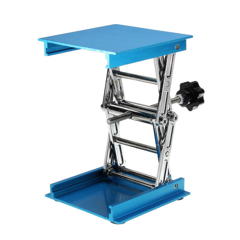 4 x 4" Lifting Platform Lab Stand Laboratory Lift Riser Lifter Scissor Aluminum Alloy