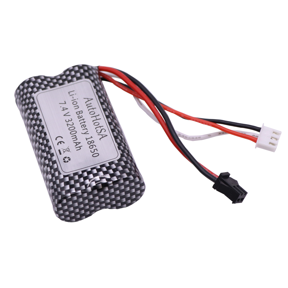 7.4V 3200mAh Lipo Batery SM/JST/T/TAMIYA Plug For remote control RC helicopter toys parts 7.4 V Lipo battery 18650 Toys Battery