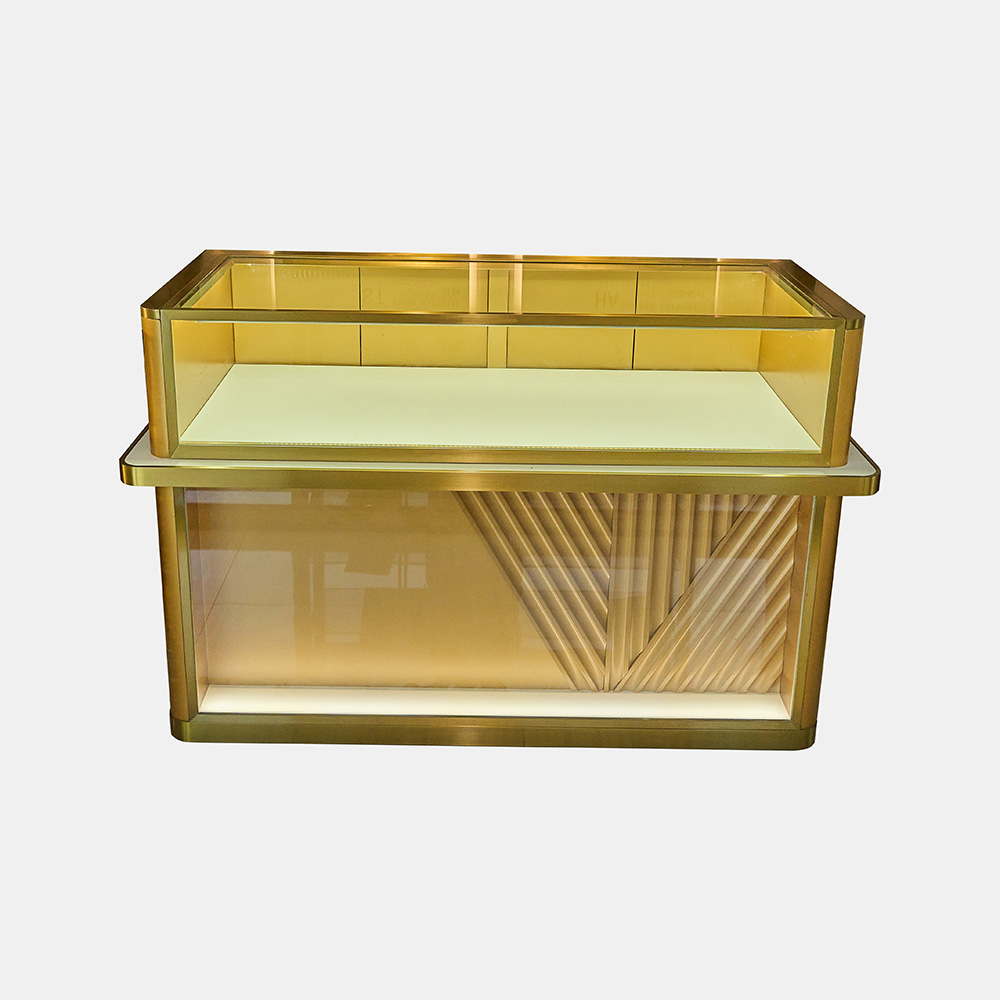 Gold Jewelry Display Cabinet