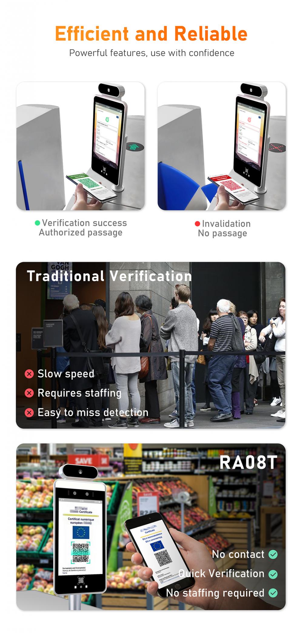 8 Inch Face Attendance Access Control System