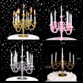 9PCS Candles and Candlestick Bracket 1 Set Cake Topper Birthday Party Cake Candle Holders Toppers Decoration