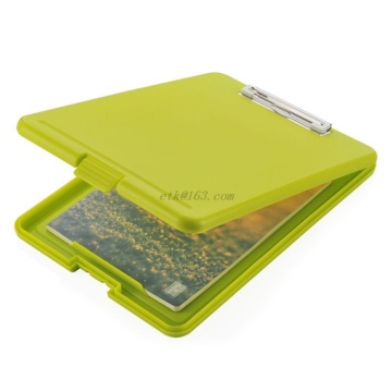 A4 Plastic Storage Clipboard File Box Case Document File Folders Clipboard Writing Pad Stationery School Office Supplies