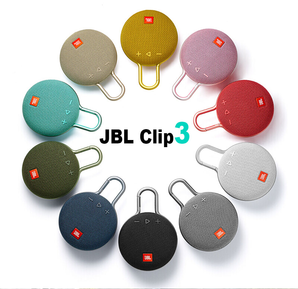 JBL CLIP 3 Wireless Bluetooth Speaker IPX7 Waterproof Sports Speaker Outdoor Portable Speakers With Mic