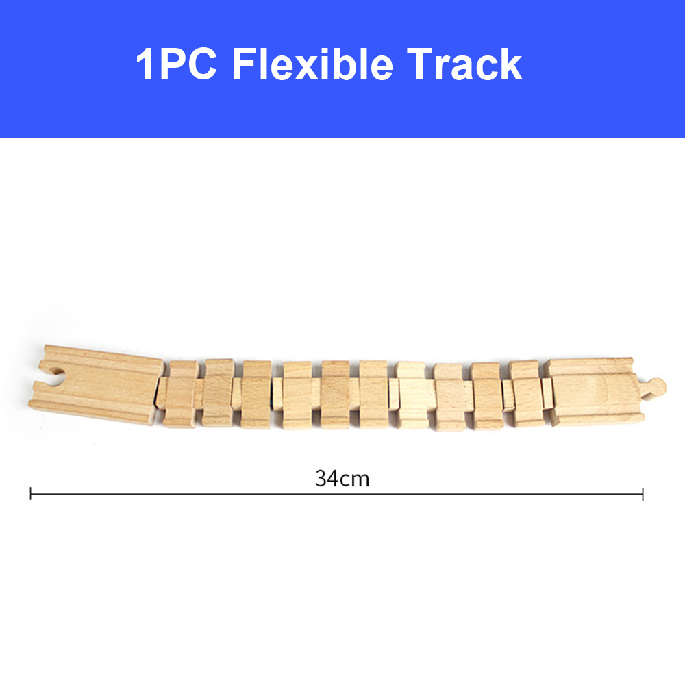 DIY Wooden Racing Tracks Accessories Beech Wood Railway Tracks Set Bridge Piers Parts Compatible With Thom All Brands