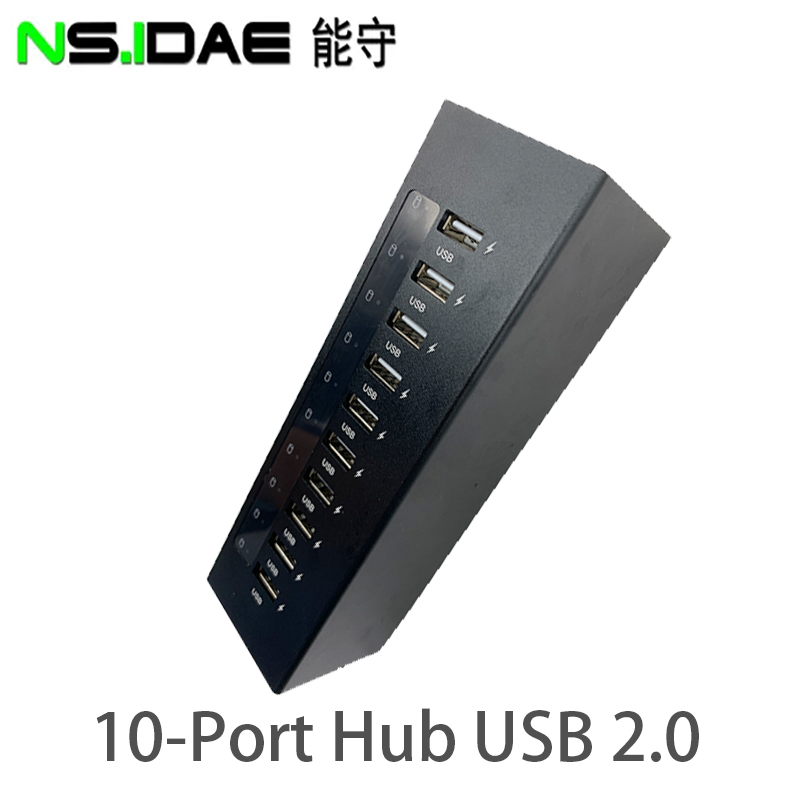 10 port hub usb2.0  The maximum transmission speed is 480mbp/s