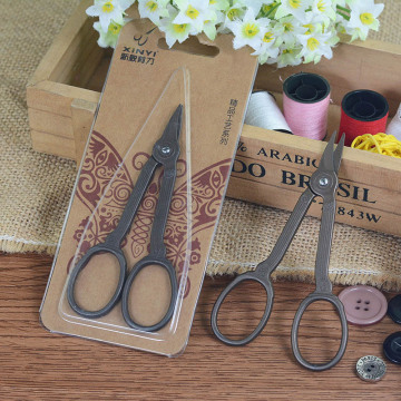 DONYAMY Creative Antique European Titanium Scissor Exquisite Embroidery Tailors Scissors Sewing Tools Household 1PC