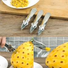 1PCS Stainless Steel Creative Pineapple Peeler Easy Pineapple Knife Cutter Corer Slicer Clip Fruit Salad Tools Kitchen Gadgets