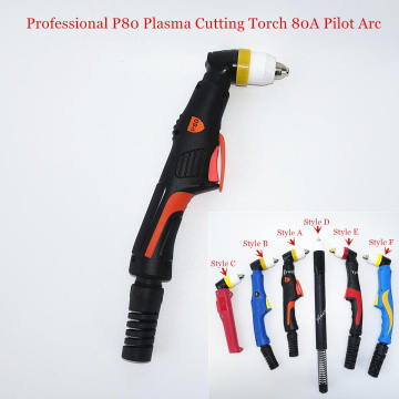 Professional P80 Torch Plasma Cutting Torch Pilot Arc HF Plasma Cutter for Air Cooled Plasma Cutting Machine