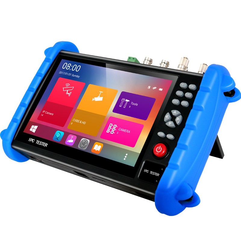 7 Inch H.265 4K IP HD CCTV Tester Monitor AHD CVI TVI SDI Camera Tester 8MP Cable Scan ONVIF Optical Fiber VFL TDR