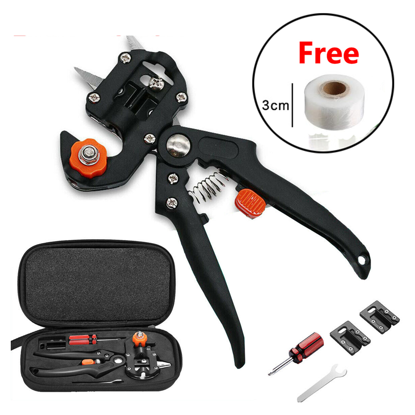 Garden Tools Grafting Pruner Chopper Vaccination Cutting Tree Plant Shears Scissor +2/3cm Graft Film Tape Dropshipping