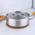 Stainless Steel Handle Cooking Pot with Lid Dutch Oven Gas Stove Induction Soup Milk Cooking Pot Kitchen Pots ollas de cocina