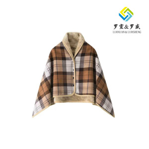 First Sight Zongge Plaid Felt Blanket
