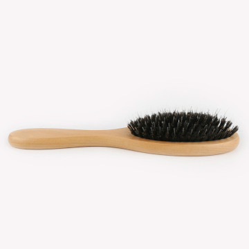 Natural Boar Bristle Hairbrush Massage Comb Anti-static Hair Scalp Paddle Brush Beech Wooden Handle Hair Brush Styling Tool