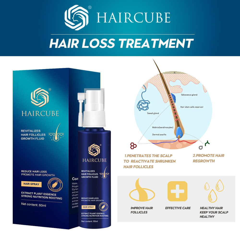 HAIRCUBE Hair Growth Essence Germinal Fast Hair Growth Serum Essence Oil Hair Loss Treatment Growth Hair for Men Women