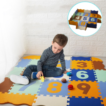 25Pcs/Lot Children's Rug Cartoon Animal Pattern Carpet EVA Foam Puzzle Mats Baby Play Mat Toys Floor Playmat With Fence 30*30 CM