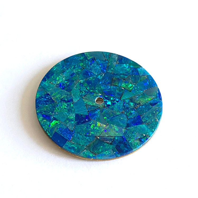blue opal watch dial for watchmaking