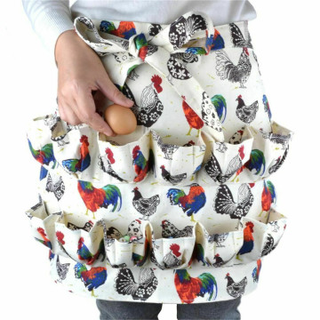 Eggs Collecting Apron With Pockets Holds Chicken Farm Home Waterproof Aprons Kitchen For Women Cooking Household Cleaning #730