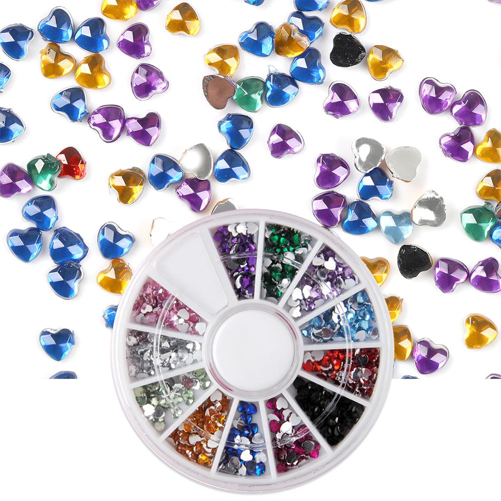Mixed Color Nail Rhinestone Glitter Irregular Beads For Manicure Nail Art 3D Decoration Stone In Wheel DIY Accessories Tips