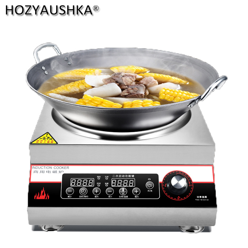 Commercial Induction Cooker 5000w Concave High Power Hotel Canteen Electric Frying Stove Table Large Pot Induction Stove