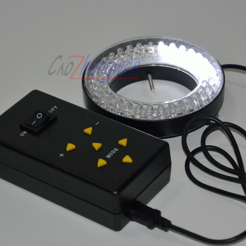 FYSCOPE 144 LED Four-Zone Microscope Ring Light with Adapter 90-240V Microscope led light