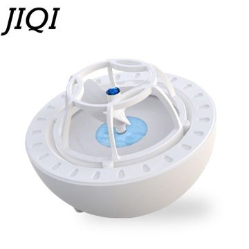 JIQI Mini Ultrasonic Dishwasher Automatic Dish Washing Machine with High water pressure Fruit Vegetable Washing tools USB Washer
