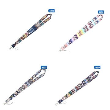 Animation Demon Slayer: Kimetsu No Yaiba Figure Mobile Phone Strap Neck Lanyard Rope Key Chain Strap Keyring