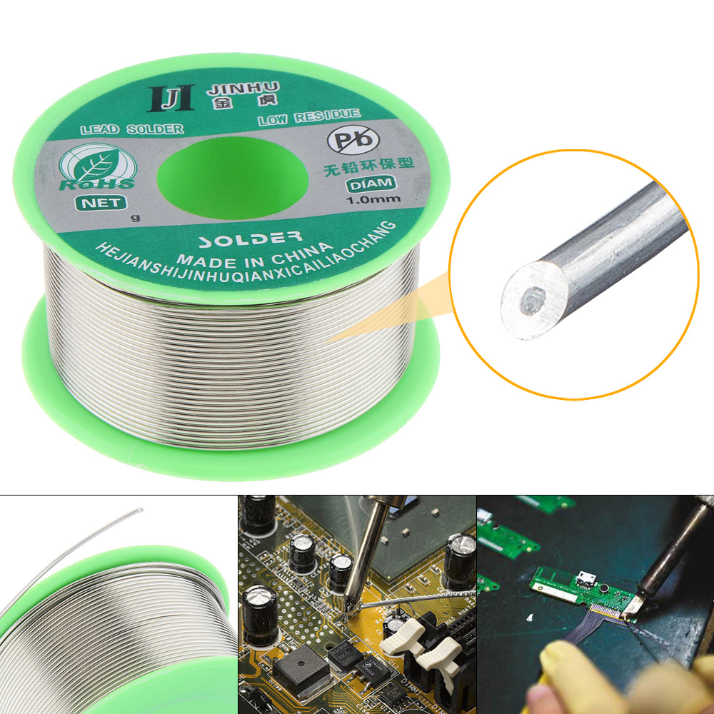 100g 99.7% Sn 0.03% Cu Lead-free Rosin Core Solder Tin Copper Welding Wire for Electric Soldering Iron 0.5mm 0.6mm 0.8mm 1.0mm