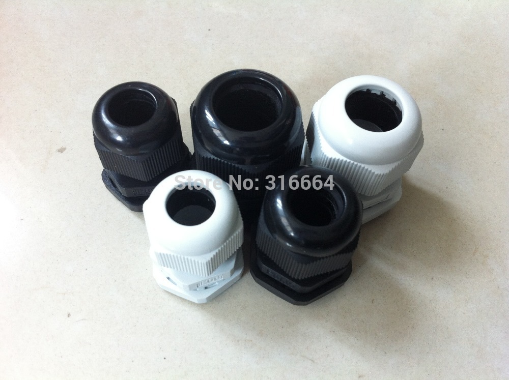 100PCS PG11 Nylon66 Cable Glands Waterproof Level 5-10mm Cable Joint