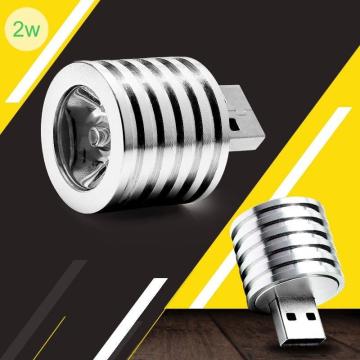 EastVita 2W Portable Mini USB LED Spotlight Lamp Mobile Power Flashlight USB Gadgets r60