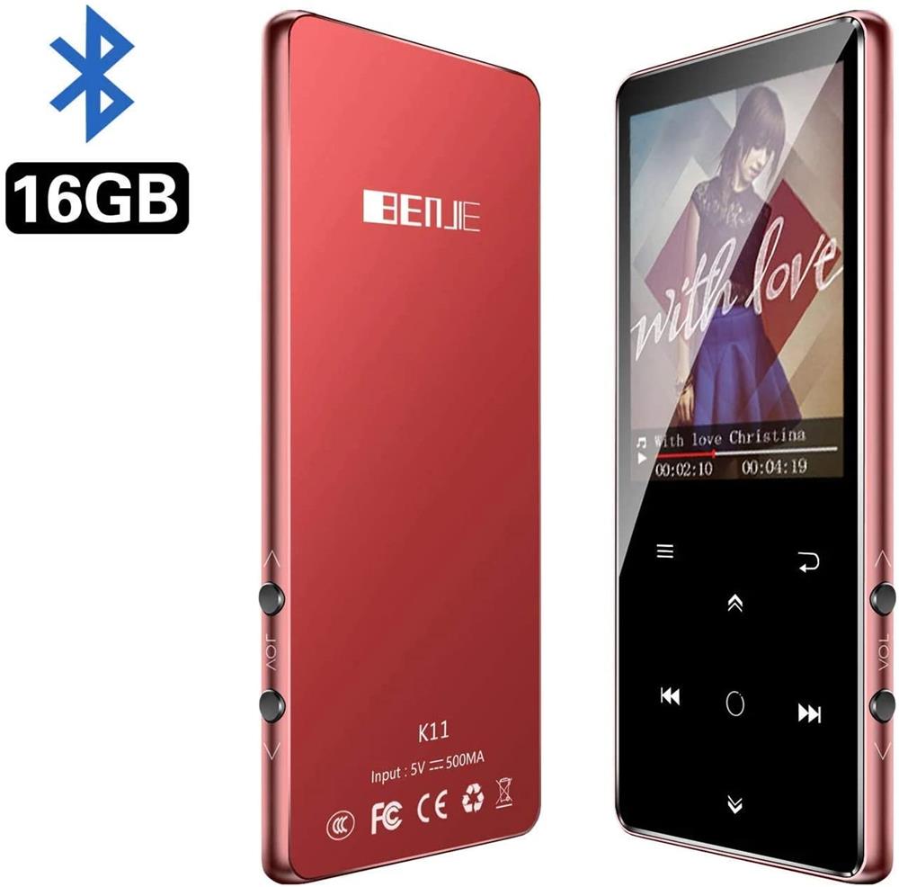 Bluetooth4.2 MP4 Player 16GB Original BENJIE-K11 with 2.4Inch Color Menu Screen High Quality Lossless Voice Recorder, FM Radio