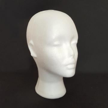 Practical Female Foam Mannequin Manikin Head Model Cap Hat Wig Foam Mannequin Head Shop Display Holder Stand Rack White 1Pcs