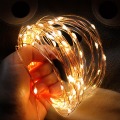 2M/5M/10M USB LED Light String Outdoor Garland for Photo Clip Decor Fairy/String Lights Chain Battery Christmas Copper Wire Lamp