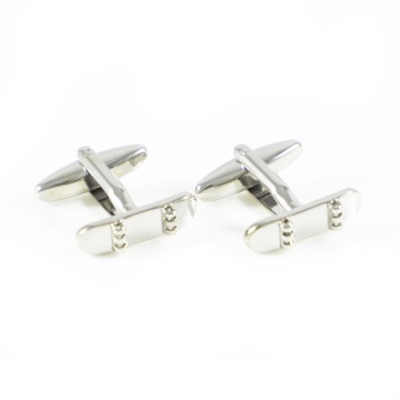 Silver Tone Sports Skateboard Cuff Links Father's Day Gift Cuff Links Birthday Gifts Cuff Links