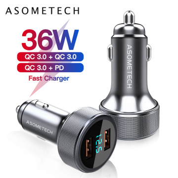 Car Charger 36W QC 3.0 PD 3.0 USB Type C Quick Charger For Huawei iPhone Charger for BMW X1 Audi A3 Car Inter Accessories