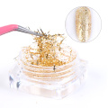 8pcs Gold Nail Glitter Powder Set Galaxy Aluminum Sequins Paillette Gel Mirror for Nail Art Decorations Shinning Dust CH1506-07