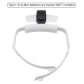 Foldable Headband Magnifying Glass 2 LED Lamp Hands Free Reading Magnifier w/ 5 Lenses 1.0X 1.5X 2.0X 2.5X 3.5X Headset Magnifie