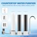 ABS Countertop Water Filter 1/2/3 Stage Filtration Kitchen Tap Water Purifier Water Treatment Machine Ceramic Filter Percolator